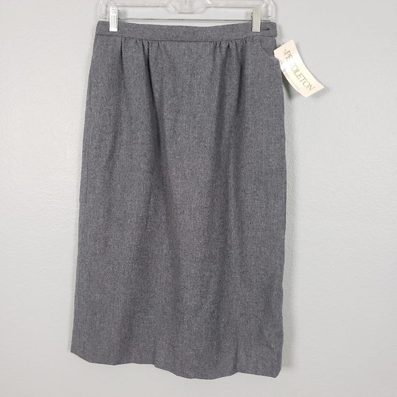 NWT VINTAGE PENDLETON 100% Virgin Wool Pencil High Waist Midi Skirt Sz 10 - Picture 1 of 9
